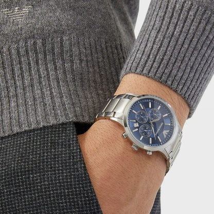 EMPORIO ARMANI montre pour homme Cronographe en acier inoxydable