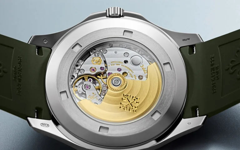 Patek Philippe Aquanaut - White Gold - Khaki Green Embossed Dial
