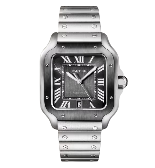 Cartier Santos De Large Automatic Grey Dial Men's Watch Santos
