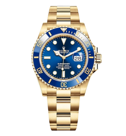 Rolex Submariner Date Yellow Gold Blue Dial