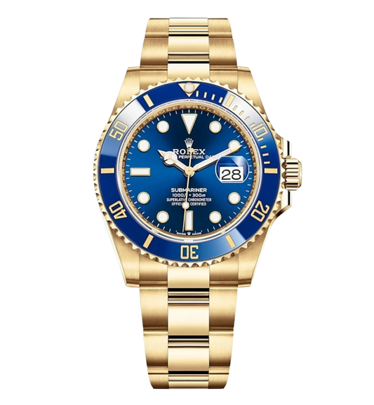 Rolex Submariner Date Yellow Gold Blue Dial