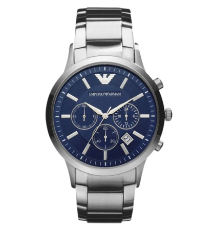 EMPORIO ARMANI montre pour homme Cronographe en acier inoxydable
