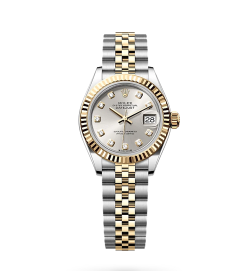 Rolex Lady-Datejust Oyster, 28 mm, acier Oystersteel et or jaune