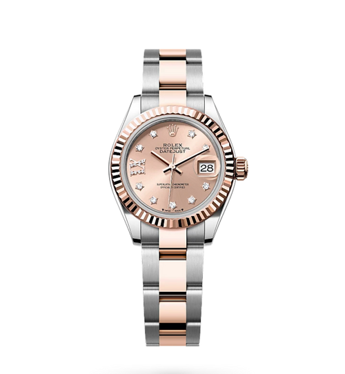 Rolex Lady-Datejust Oyster 28 mm, acier Oystersteel et or Everose