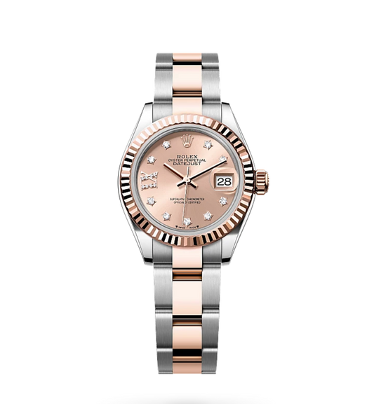 Rolex Lady-Datejust Oyster 28 mm, acier Oystersteel et or Everose