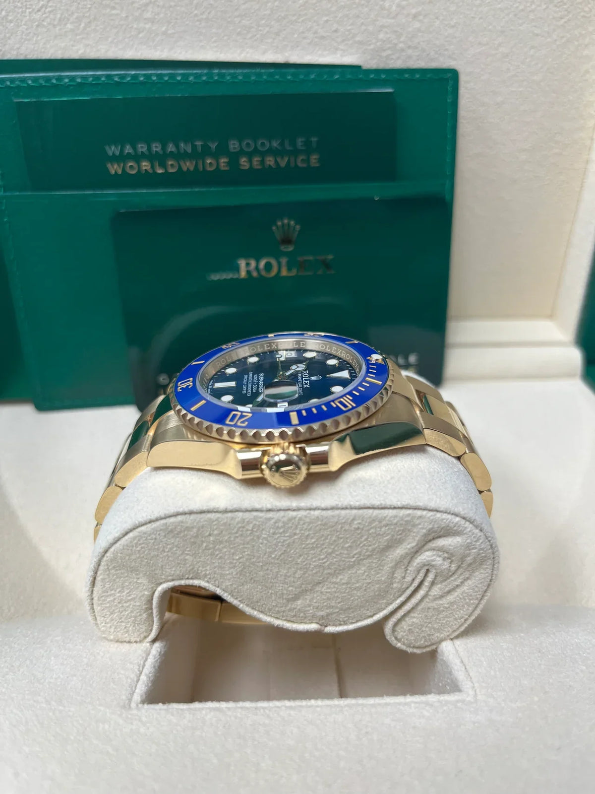 Rolex Submariner Date Yellow Gold Blue Dial