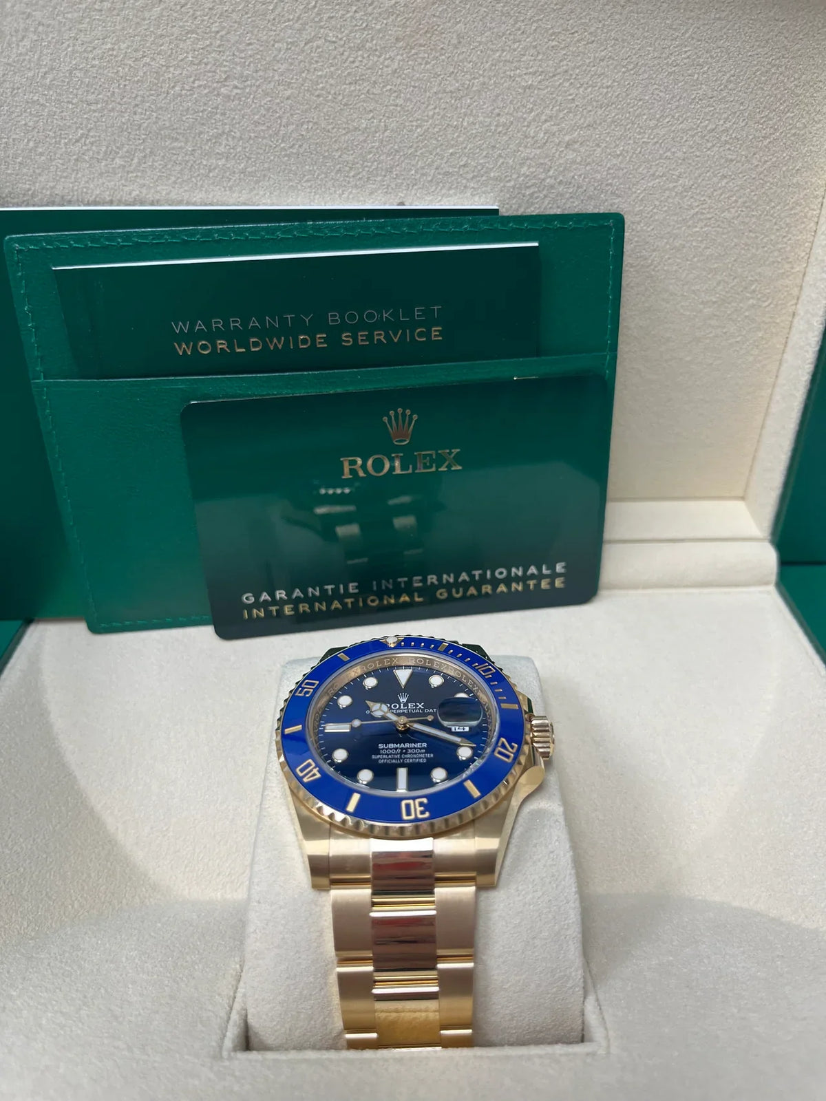 Rolex Submariner Date Yellow Gold Blue Dial