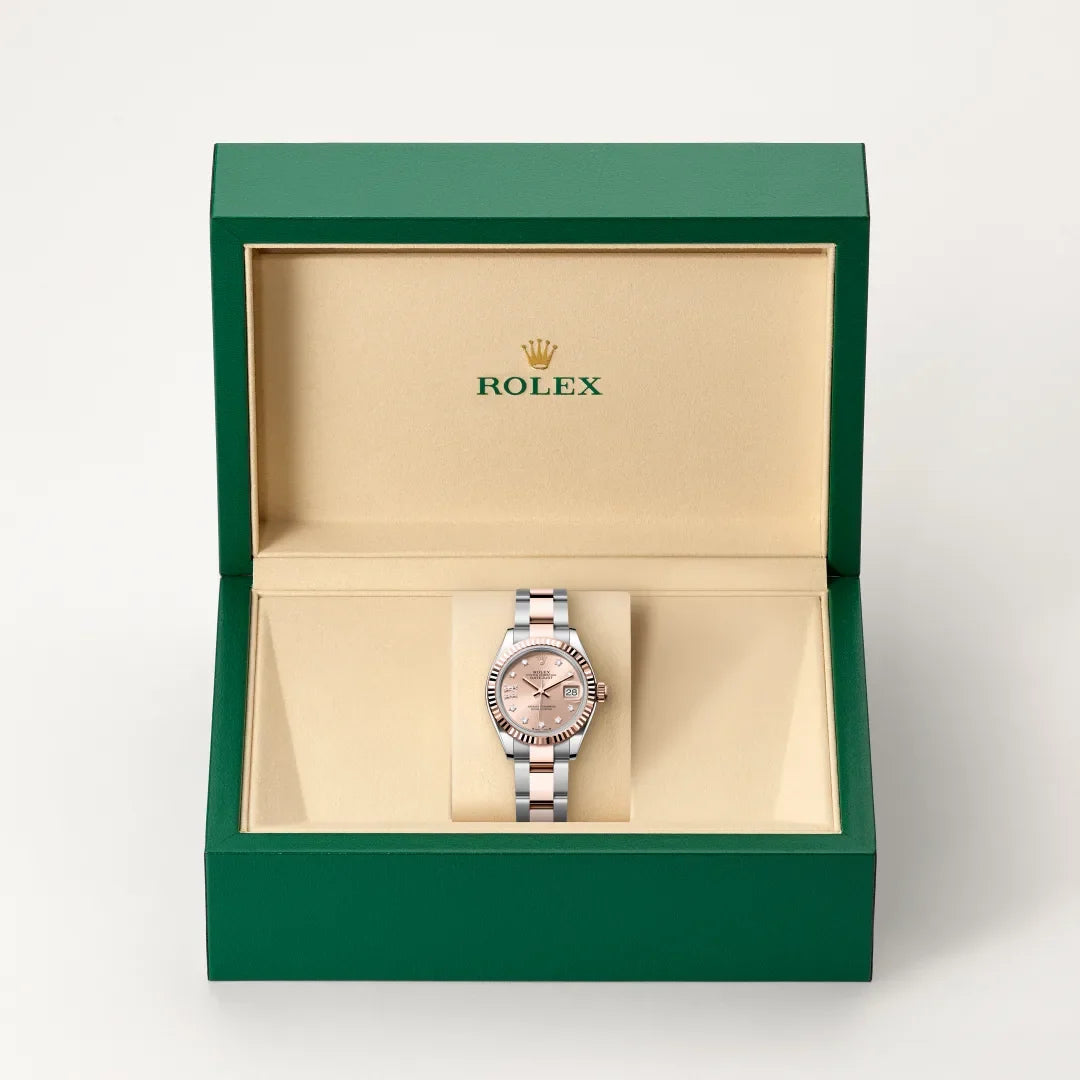 Rolex Lady-Datejust Oyster 28 mm, acier Oystersteel et or Everose